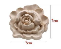 Drewniany dekor róża R17