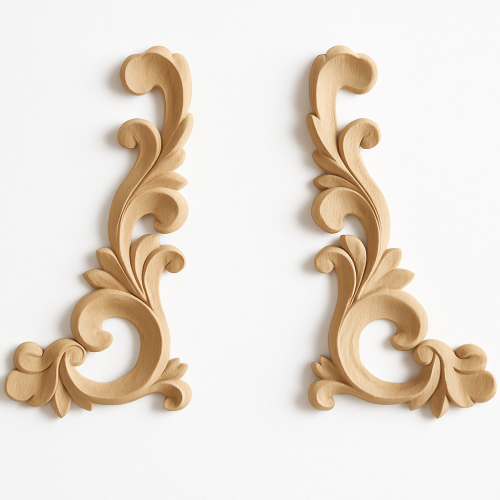 Drewniane narożniki dekory 4szt. N-18