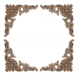 Zestaw 4 drewnianych narożników N-01