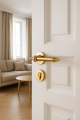 Złota klamka drzwiowa