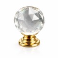 Gałka meblowa kryształ złota