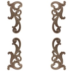 Zestaw 4 drewnianych narożników N-08