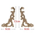 Drewniane narożniki dekory 4szt. 12x6 cm N-18